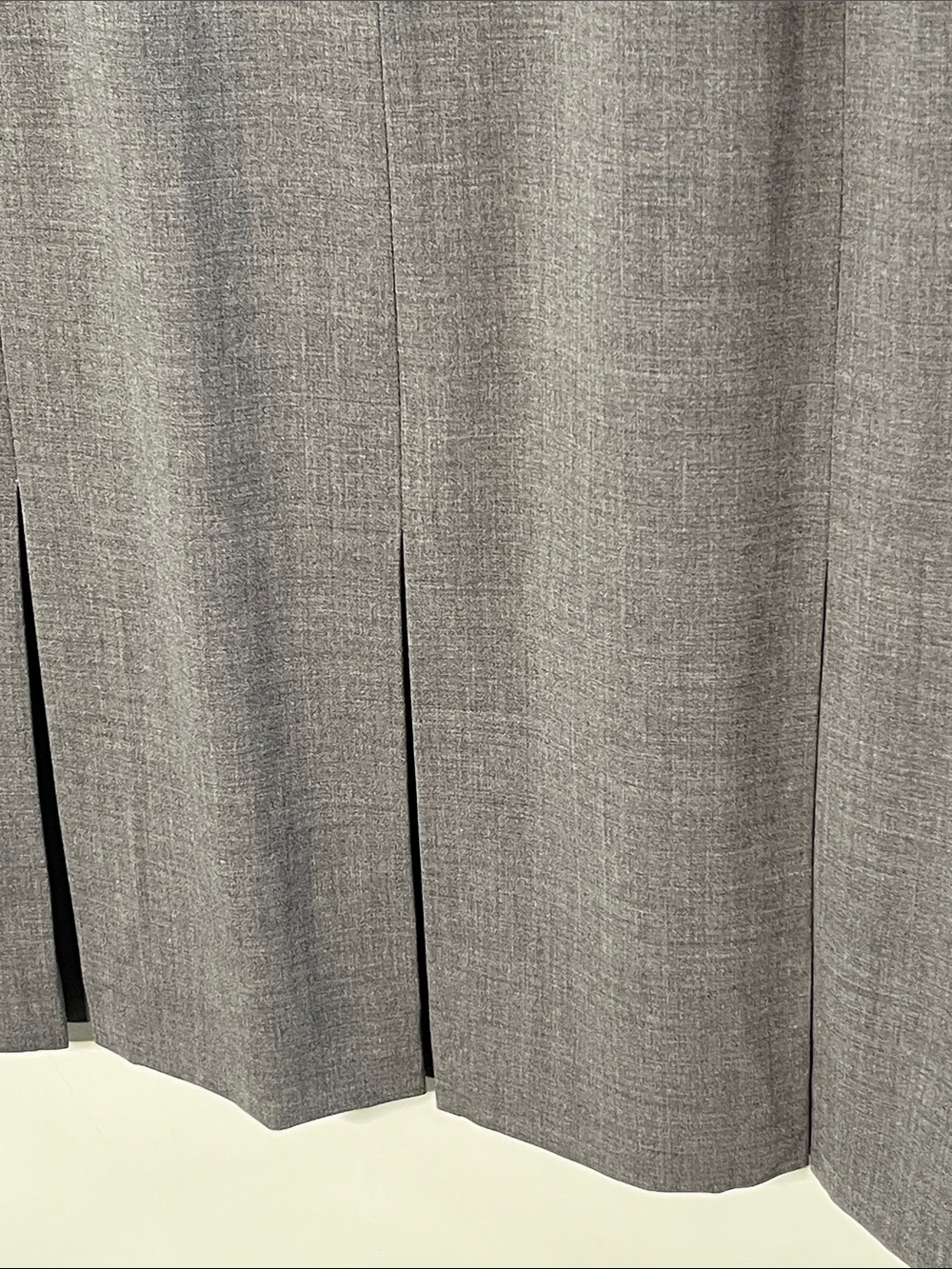 TALBOTS Career Travel Worship Luxe Wool Sht. SLV Grey Box Pleat Sheath Dress 16W - Picture 5 of 16